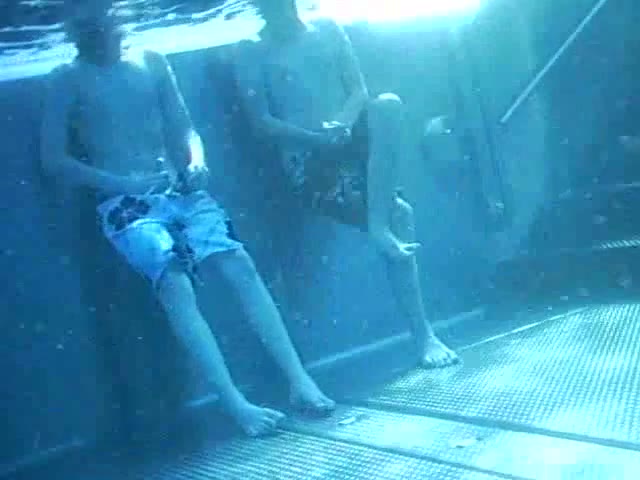 Boys caught masturbating in the pool