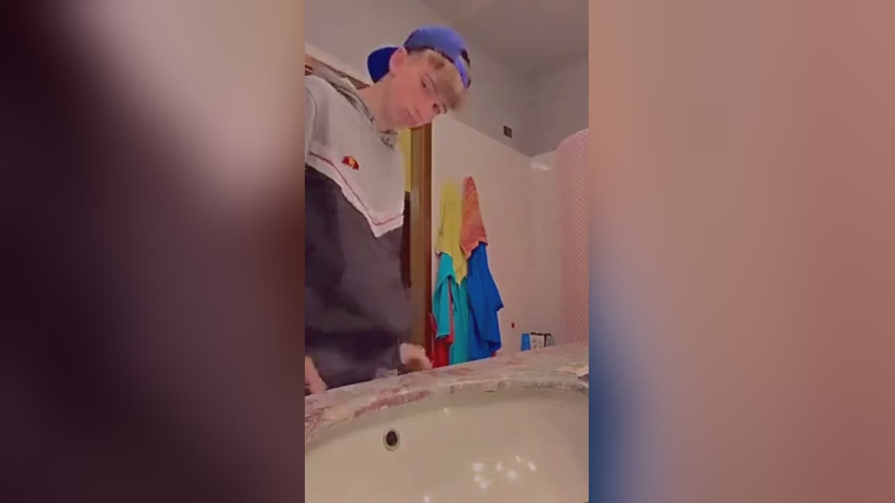 Cute Blond Boy Wanks Into The Sink 💦 Twinkaboo.com
