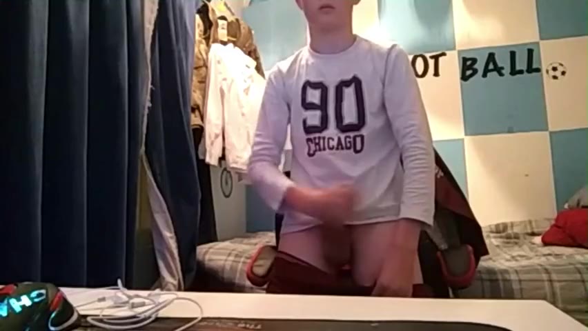 Nice Curved Cock Boy 18 Shoots A Load