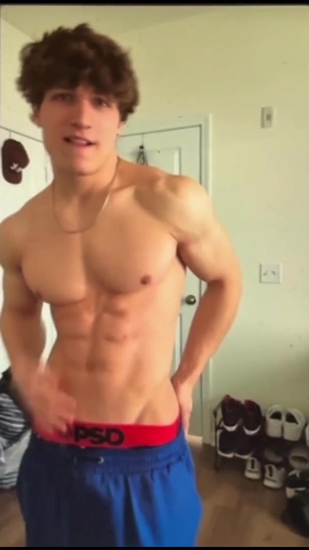 Watch Young Stallion Alpha showing your strong body naked